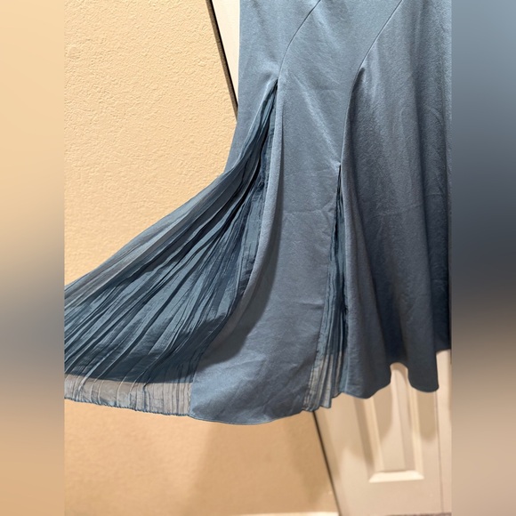 Vince Pleat-Detail Midi Skirt Drape Asymmetric Hem , size 0/XS - Picture 7 of 13